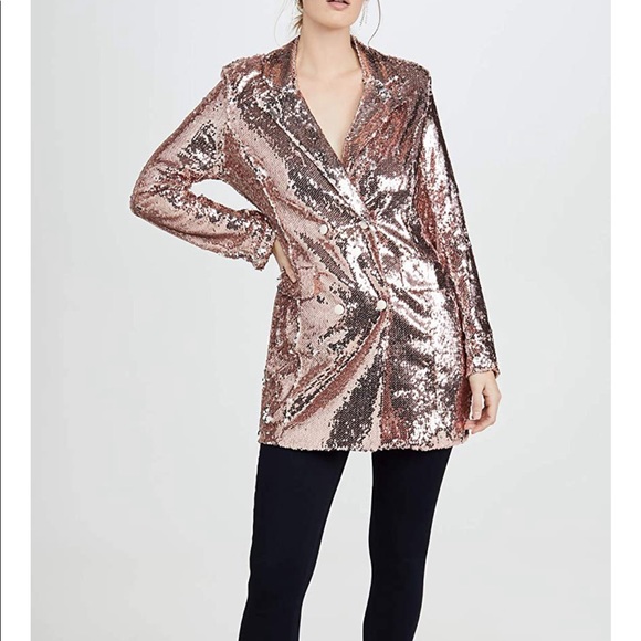 Endless Rose Sequin Blazer Rose Gold - Picture 4 of 6